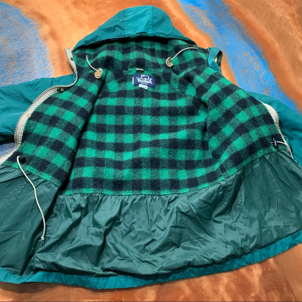 Vintage LL Bean Woolrich Baxter State Park hooded wool lined jacket - Picture 2 of 16